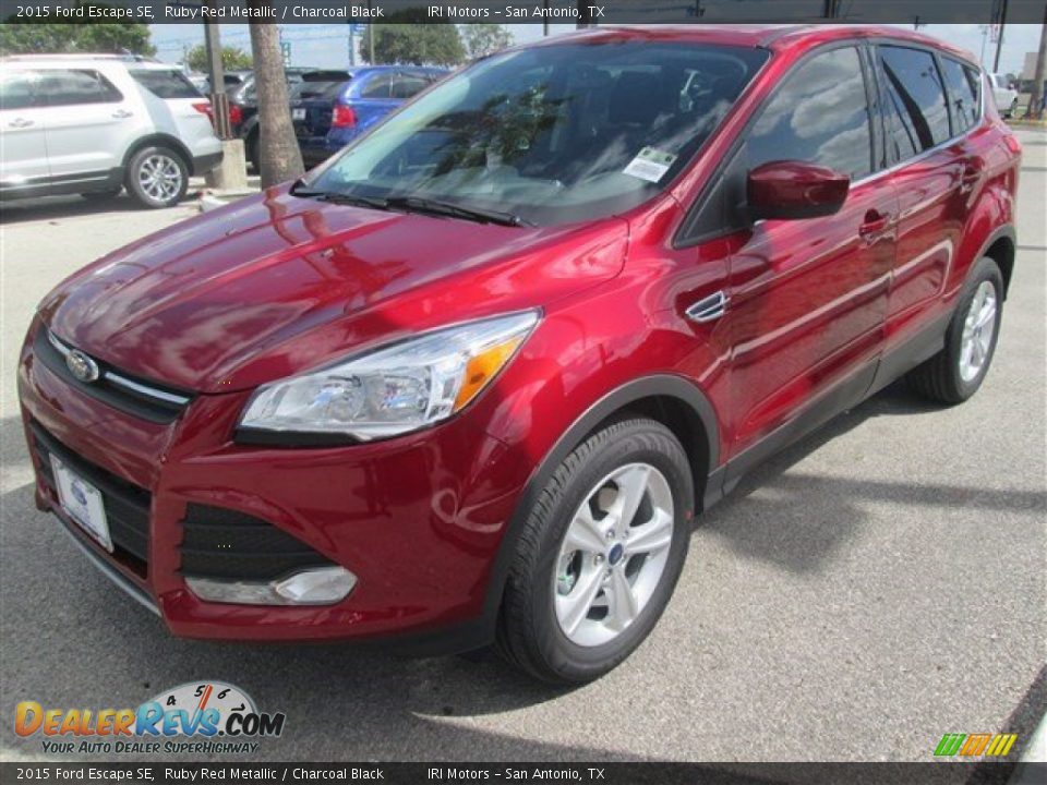 2015 Ford Escape SE Ruby Red Metallic / Charcoal Black Photo #1