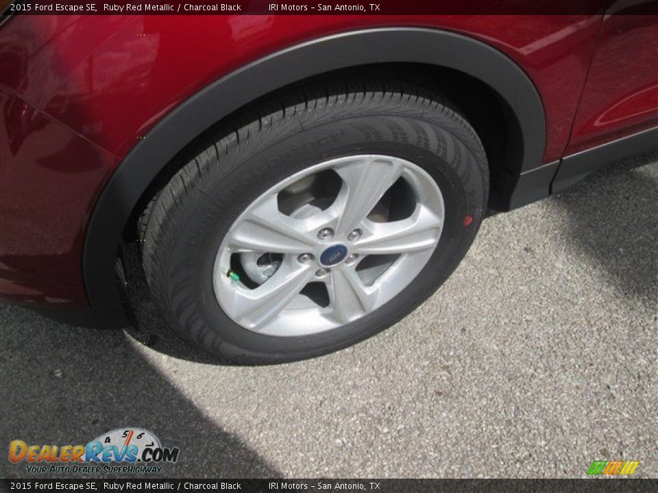 2015 Ford Escape SE Ruby Red Metallic / Charcoal Black Photo #3
