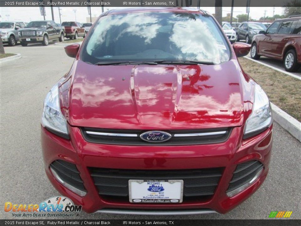 2015 Ford Escape SE Ruby Red Metallic / Charcoal Black Photo #5