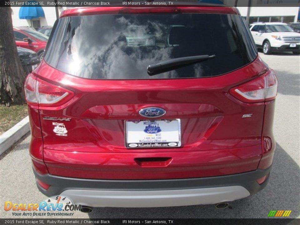 2015 Ford Escape SE Ruby Red Metallic / Charcoal Black Photo #8