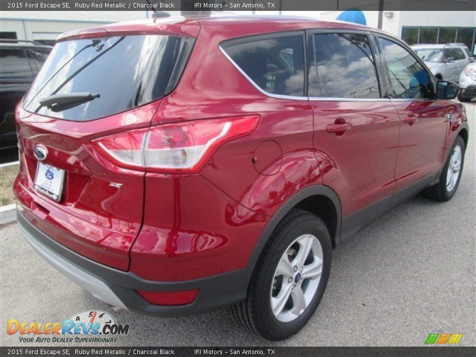 2015 Ford Escape SE Ruby Red Metallic / Charcoal Black Photo #9