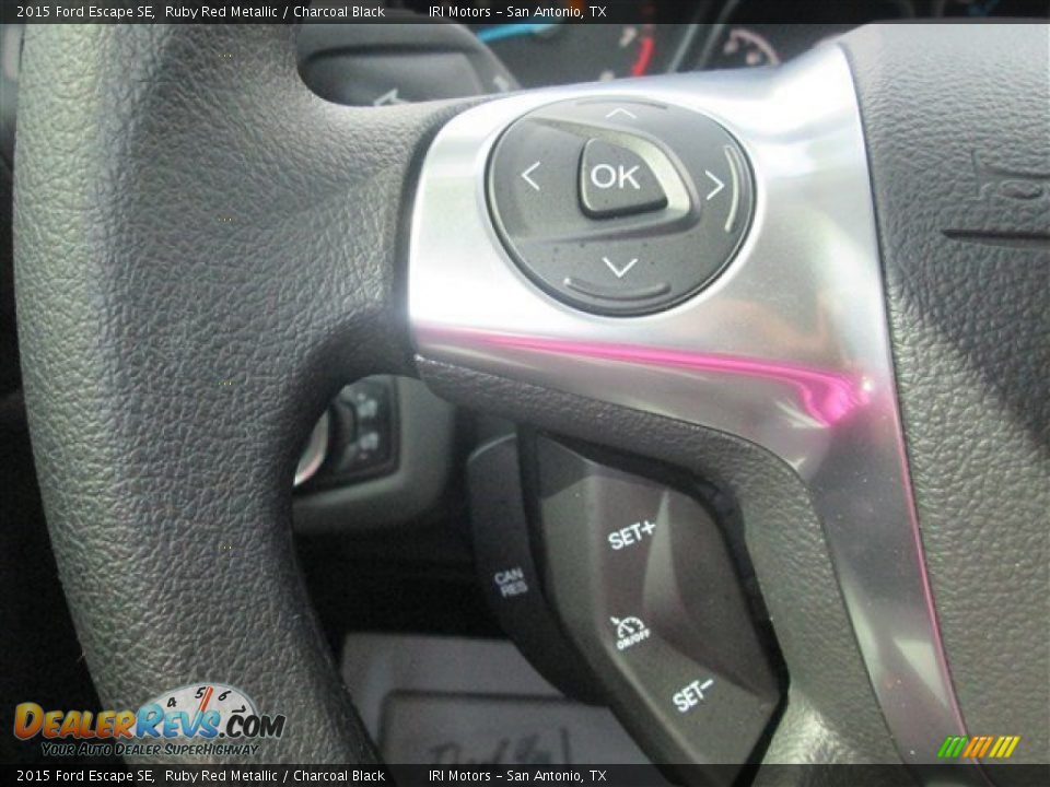 2015 Ford Escape SE Ruby Red Metallic / Charcoal Black Photo #27