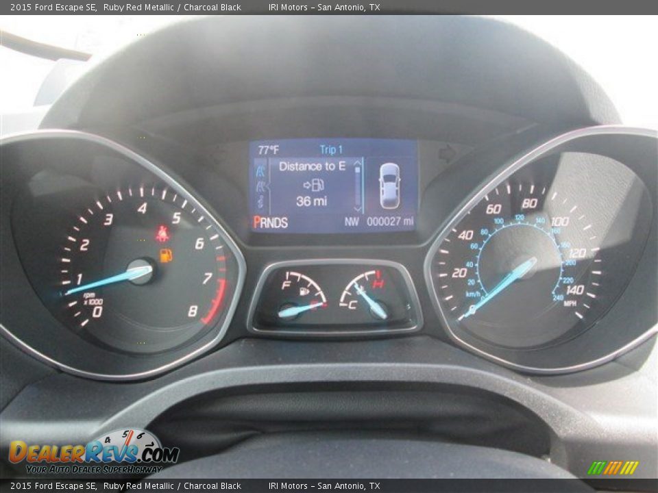 2015 Ford Escape SE Ruby Red Metallic / Charcoal Black Photo #29