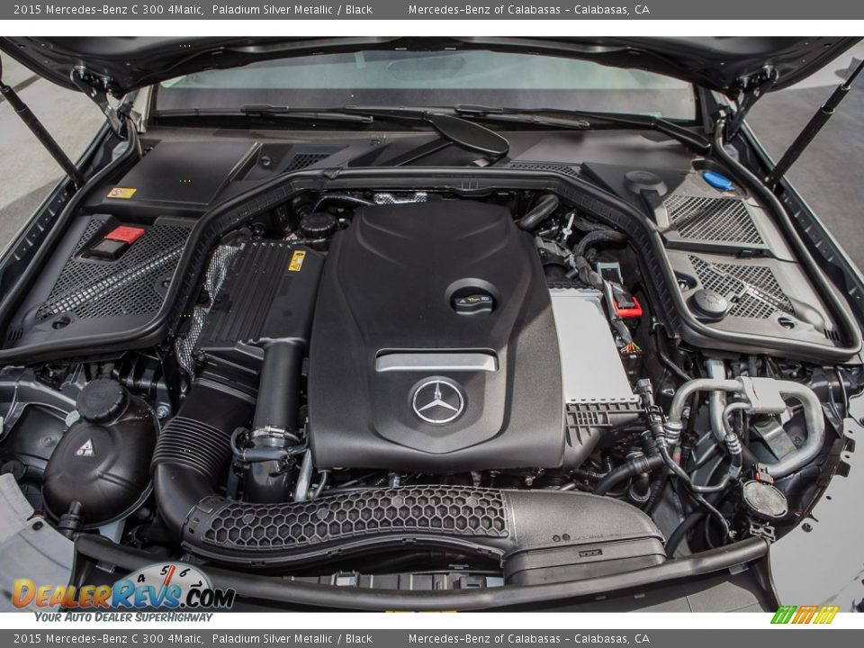 2015 Mercedes-Benz C 300 4Matic Paladium Silver Metallic / Black Photo #9