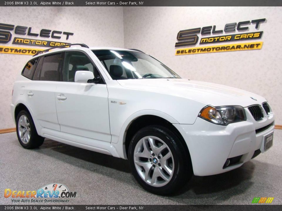 2006 BMW X3 3.0i Alpine White / Black Photo #3