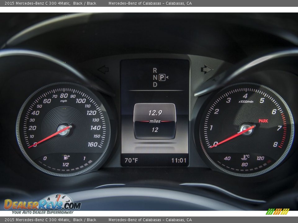 2015 Mercedes-Benz C 300 4Matic Black / Black Photo #6