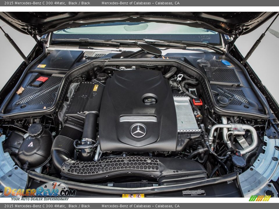 2015 Mercedes-Benz C 300 4Matic Black / Black Photo #9