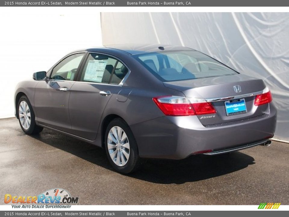 2015 Honda Accord EX-L Sedan Modern Steel Metallic / Black Photo #5