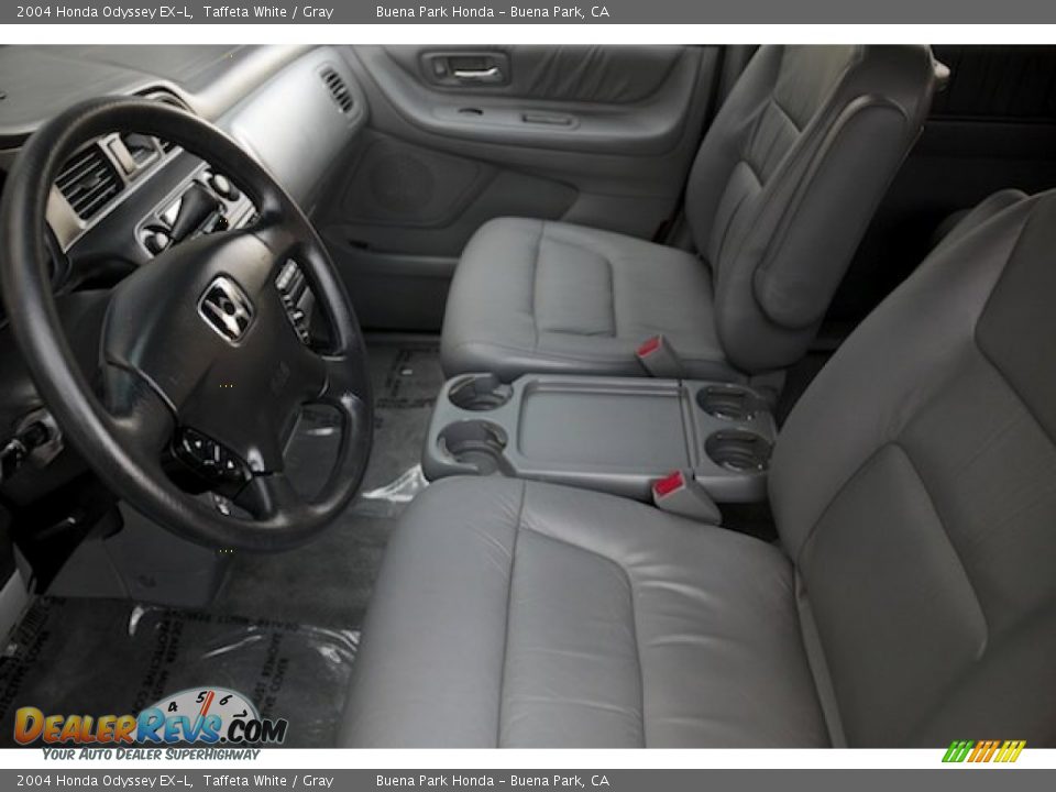 2004 Honda Odyssey EX-L Taffeta White / Gray Photo #3
