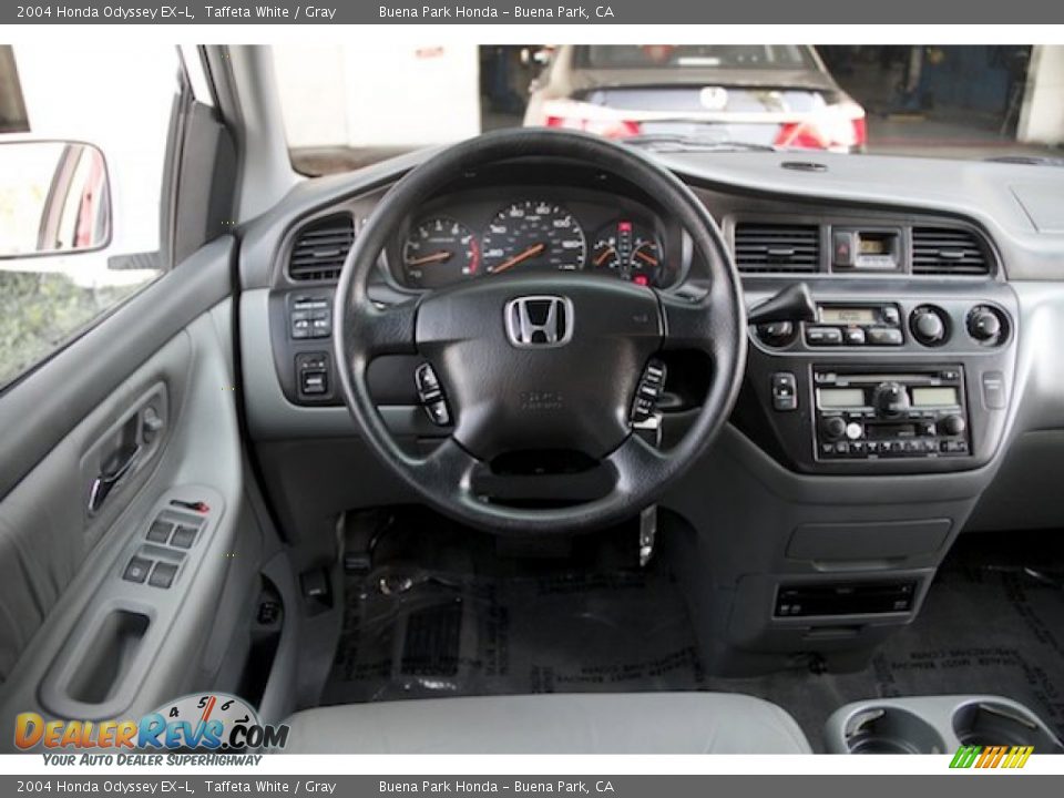 2004 Honda Odyssey EX-L Taffeta White / Gray Photo #5