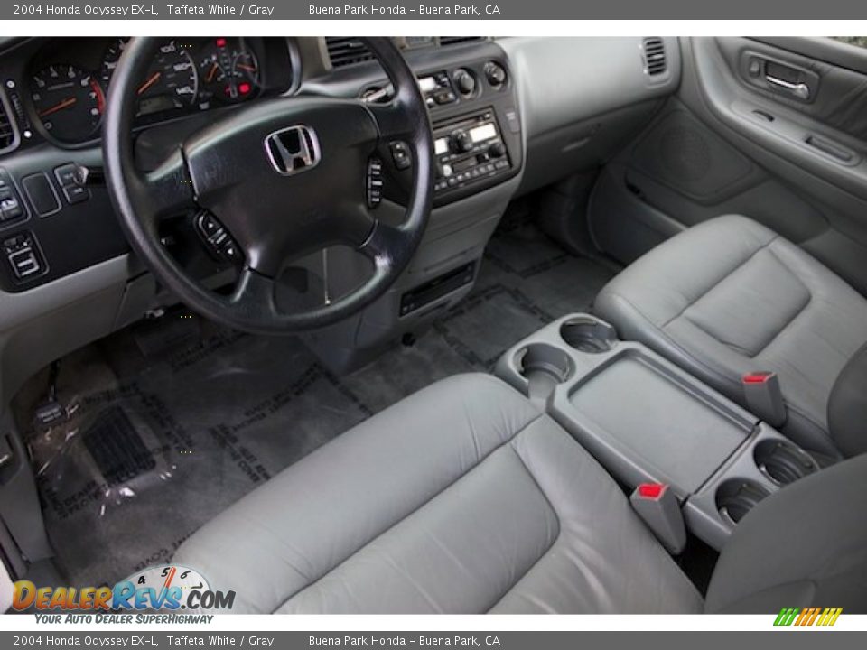 2004 Honda Odyssey EX-L Taffeta White / Gray Photo #13