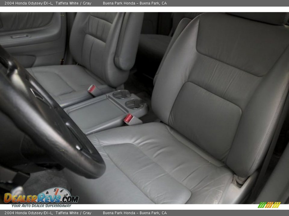 2004 Honda Odyssey EX-L Taffeta White / Gray Photo #14