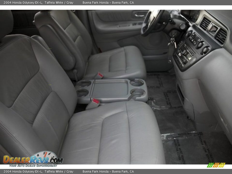 2004 Honda Odyssey EX-L Taffeta White / Gray Photo #25