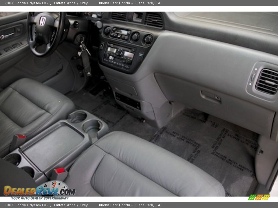 2004 Honda Odyssey EX-L Taffeta White / Gray Photo #26