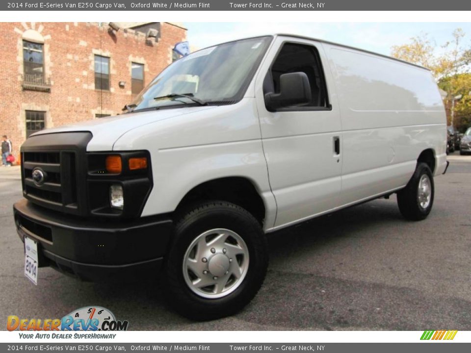 2014 Ford E-Series Van E250 Cargo Van Oxford White / Medium Flint Photo #1