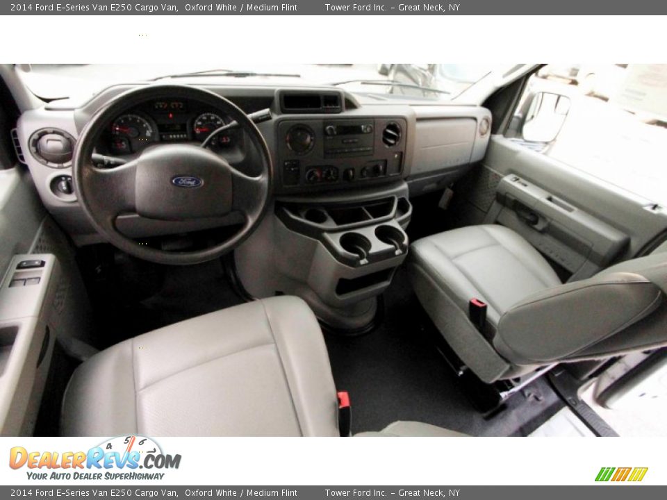 2014 Ford E-Series Van E250 Cargo Van Oxford White / Medium Flint Photo #15