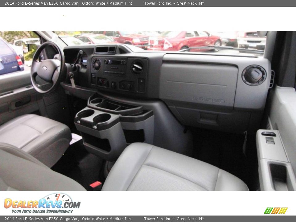 2014 Ford E-Series Van E250 Cargo Van Oxford White / Medium Flint Photo #16