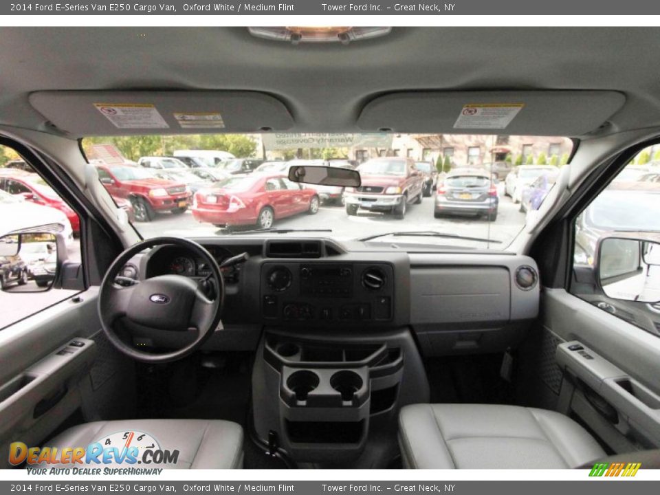 2014 Ford E-Series Van E250 Cargo Van Oxford White / Medium Flint Photo #17