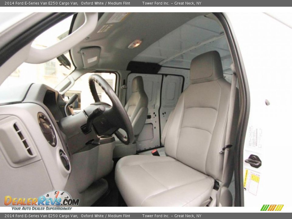 2014 Ford E-Series Van E250 Cargo Van Oxford White / Medium Flint Photo #20