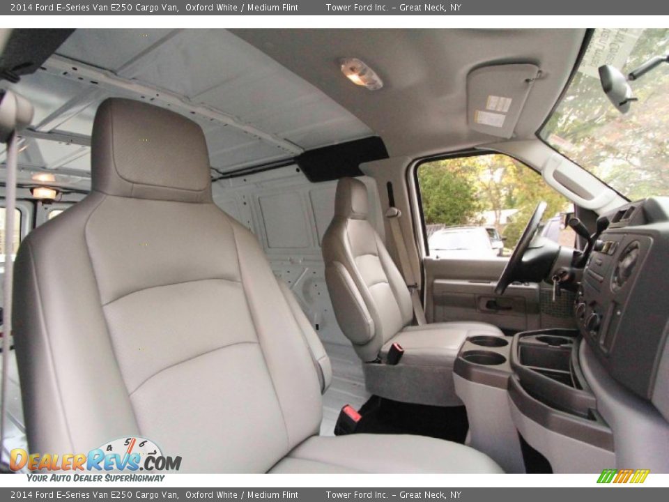 2014 Ford E-Series Van E250 Cargo Van Oxford White / Medium Flint Photo #21