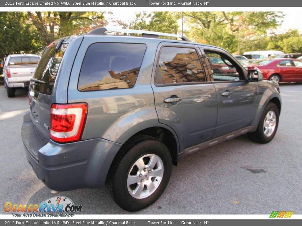 2012 Ford Escape Limited V6 4WD Steel Blue Metallic / Charcoal Black Photo #7