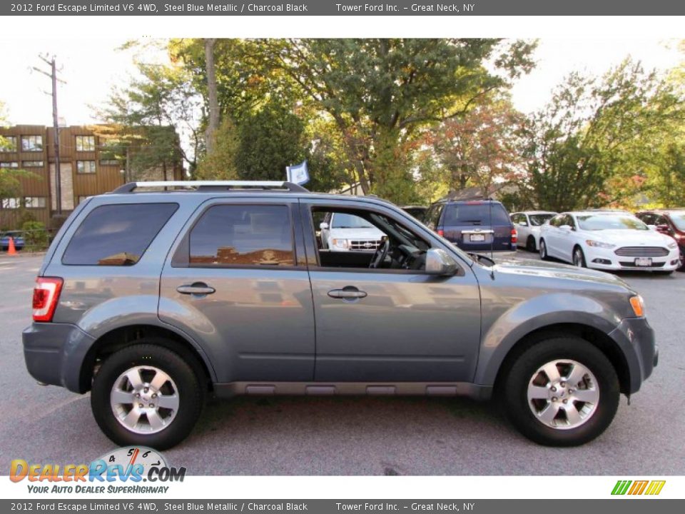 2012 Ford Escape Limited V6 4WD Steel Blue Metallic / Charcoal Black Photo #8