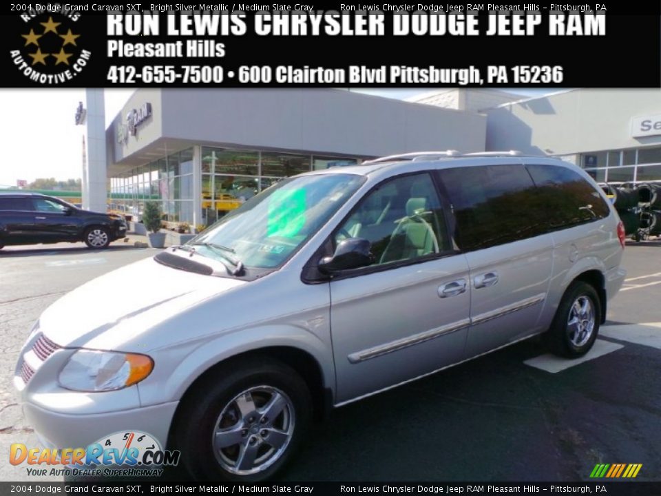 2004 Dodge Grand Caravan SXT Bright Silver Metallic / Medium Slate Gray Photo #1