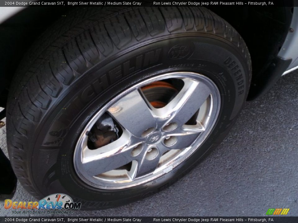 2004 Dodge Grand Caravan SXT Bright Silver Metallic / Medium Slate Gray Photo #8