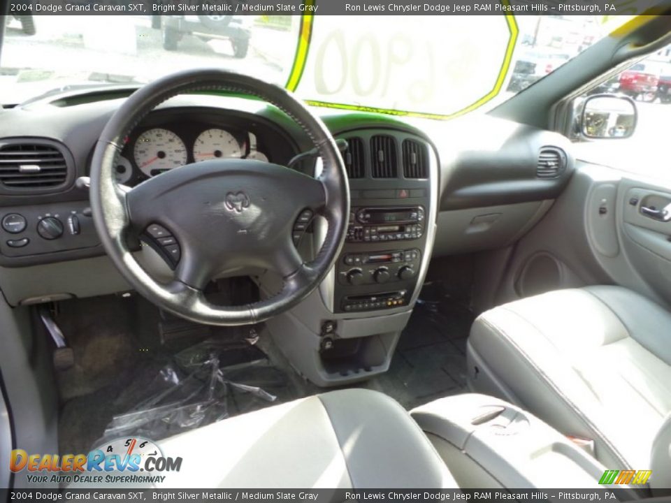 2004 Dodge Grand Caravan SXT Bright Silver Metallic / Medium Slate Gray Photo #12