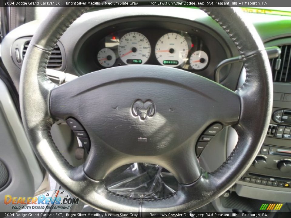 2004 Dodge Grand Caravan SXT Bright Silver Metallic / Medium Slate Gray Photo #16