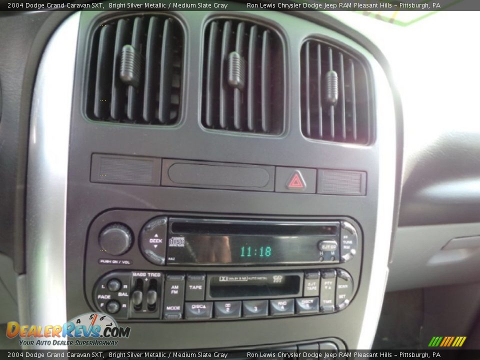 2004 Dodge Grand Caravan SXT Bright Silver Metallic / Medium Slate Gray Photo #17