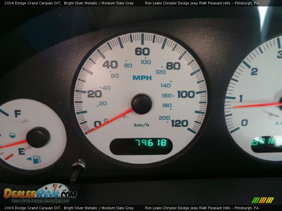 2004 Dodge Grand Caravan SXT Bright Silver Metallic / Medium Slate Gray Photo #19