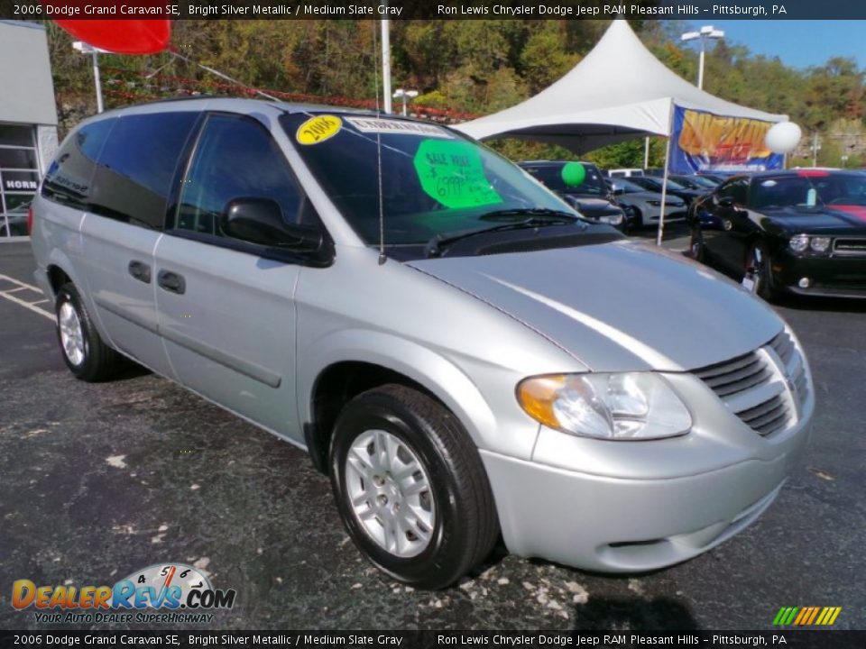 2006 Dodge Grand Caravan SE Bright Silver Metallic / Medium Slate Gray Photo #7