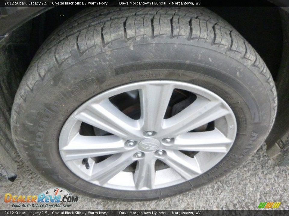 2012 Subaru Legacy 2.5i Crystal Black Silica / Warm Ivory Photo #5