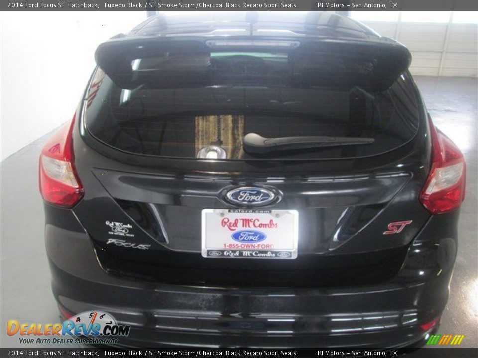 2014 Ford Focus ST Hatchback Tuxedo Black / ST Smoke Storm/Charcoal Black Recaro Sport Seats Photo #5