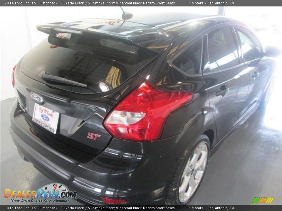 2014 Ford Focus ST Hatchback Tuxedo Black / ST Smoke Storm/Charcoal Black Recaro Sport Seats Photo #8