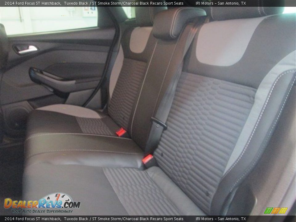2014 Ford Focus ST Hatchback Tuxedo Black / ST Smoke Storm/Charcoal Black Recaro Sport Seats Photo #13