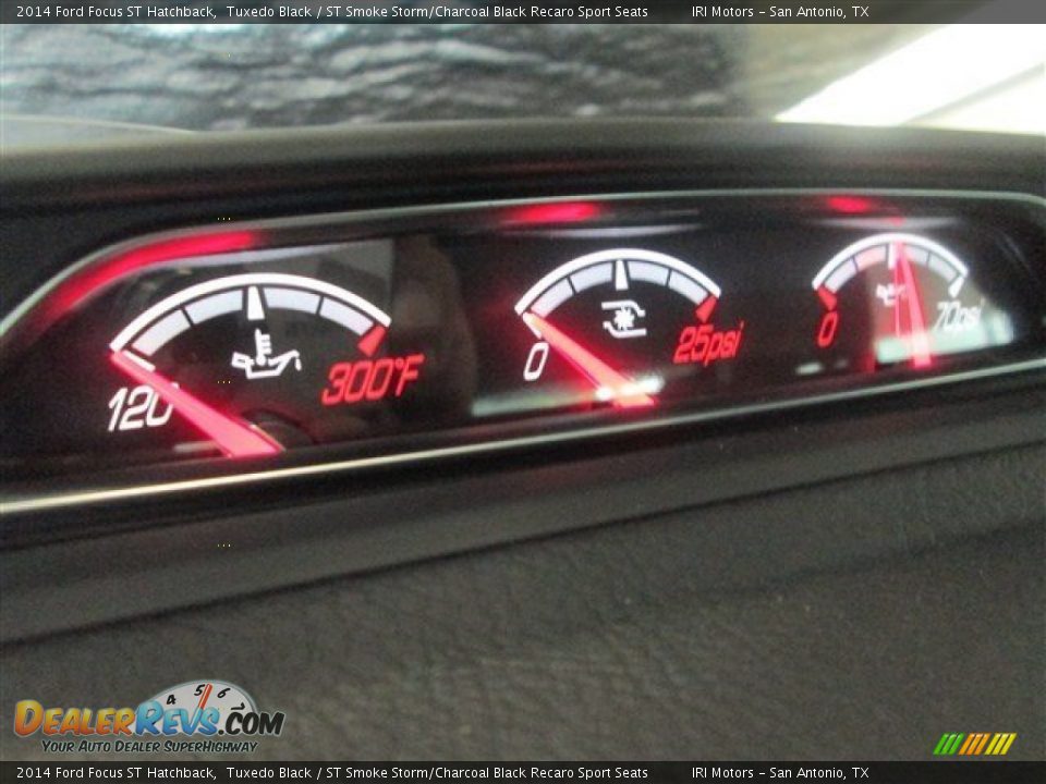 2014 Ford Focus ST Hatchback Tuxedo Black / ST Smoke Storm/Charcoal Black Recaro Sport Seats Photo #22