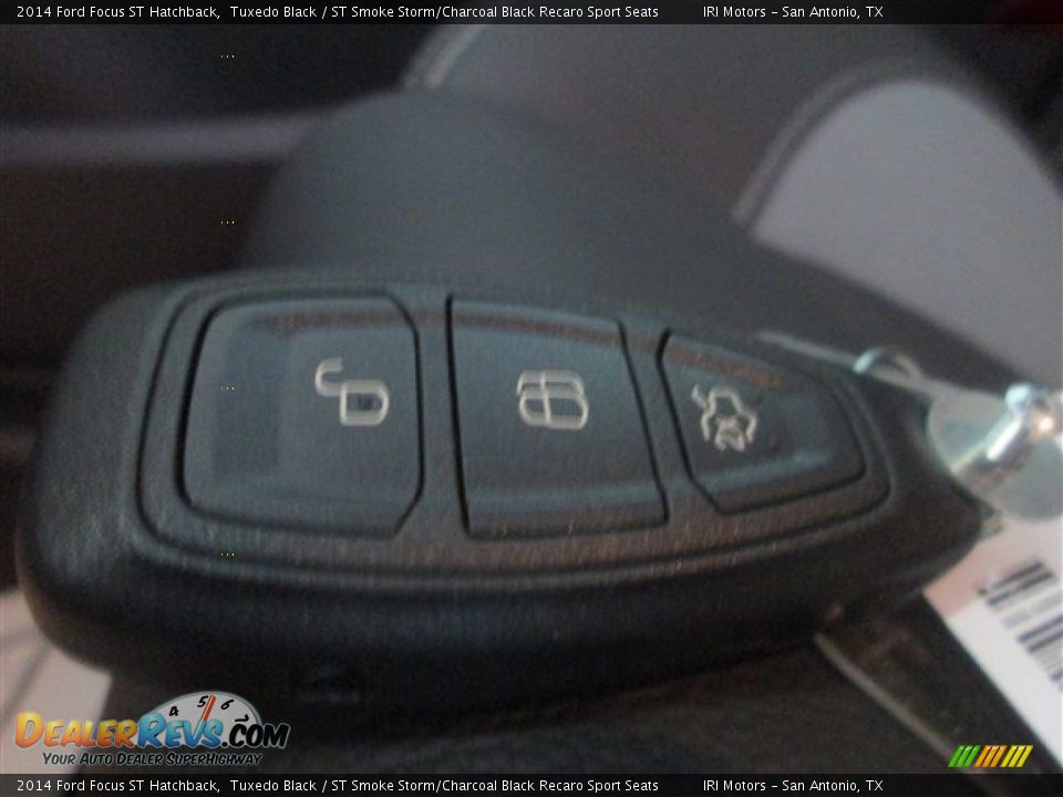 2014 Ford Focus ST Hatchback Tuxedo Black / ST Smoke Storm/Charcoal Black Recaro Sport Seats Photo #27