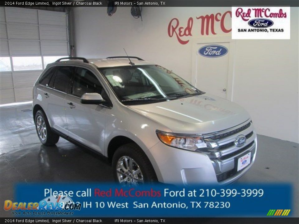2014 Ford Edge Limited Ingot Silver / Charcoal Black Photo #1
