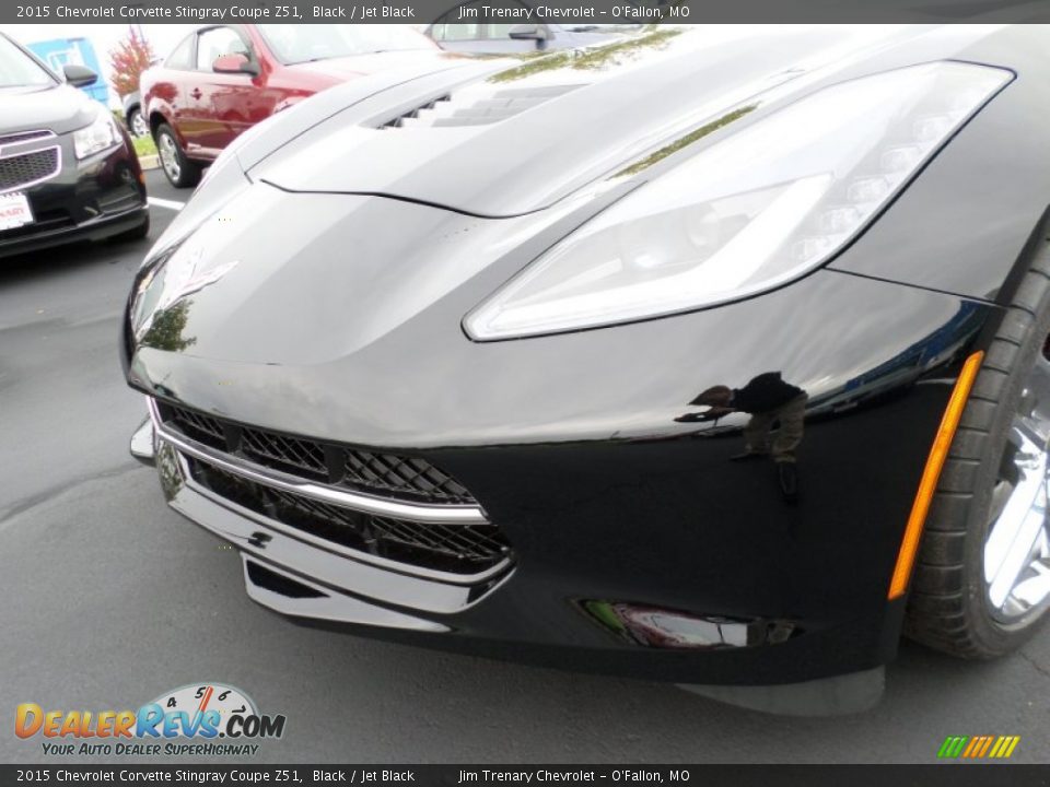 2015 Chevrolet Corvette Stingray Coupe Z51 Black / Jet Black Photo #13
