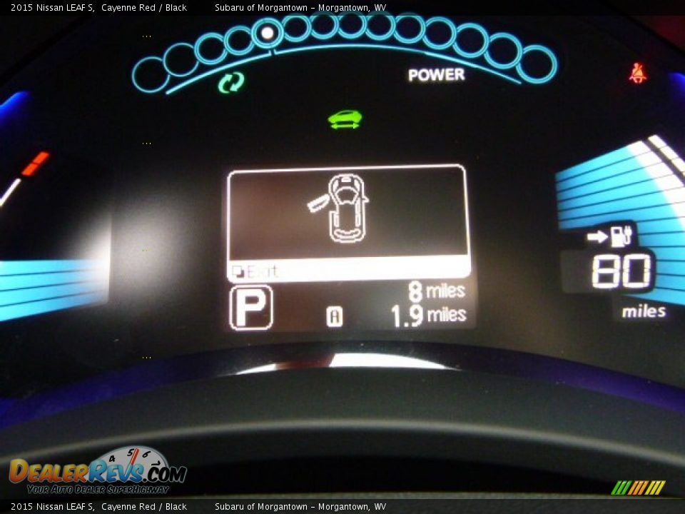 2015 Nissan LEAF S Cayenne Red / Black Photo #20
