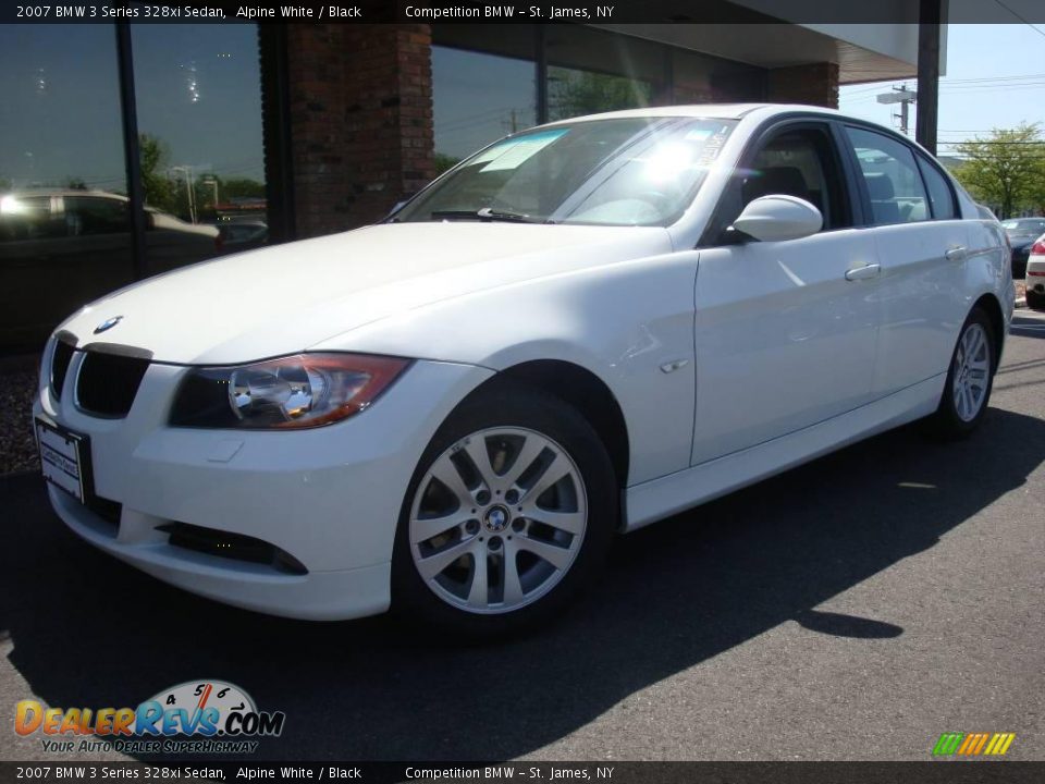 2007 BMW 3 Series 328xi Sedan Alpine White / Black Photo #1