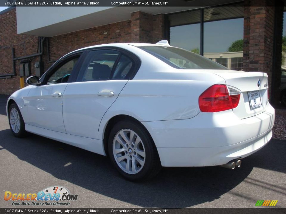 2007 BMW 3 Series 328xi Sedan Alpine White / Black Photo #4
