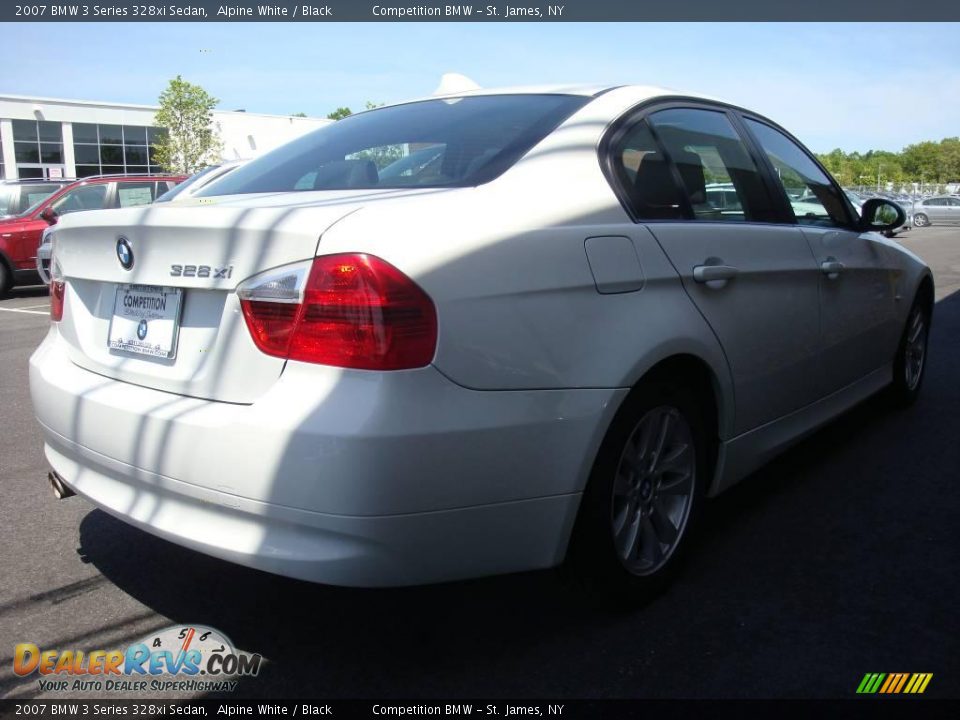 2007 BMW 3 Series 328xi Sedan Alpine White / Black Photo #6