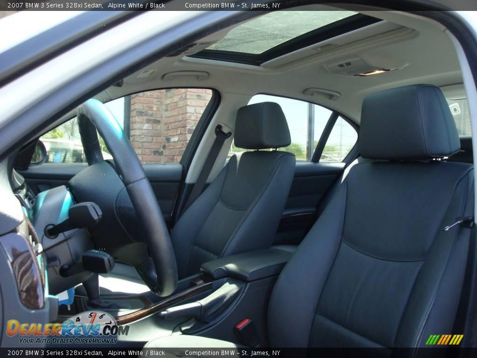 2007 BMW 3 Series 328xi Sedan Alpine White / Black Photo #9