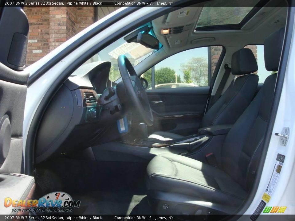 2007 BMW 3 Series 328xi Sedan Alpine White / Black Photo #10