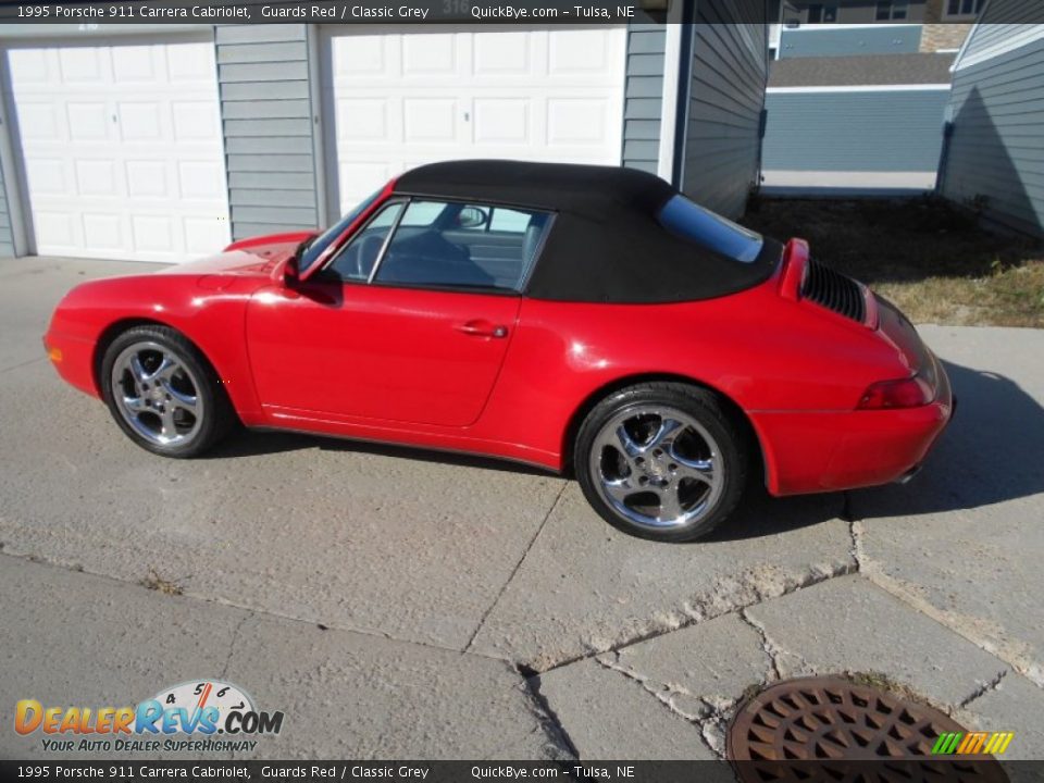 1995 Porsche 911 Carrera Cabriolet Guards Red / Classic Grey Photo #5