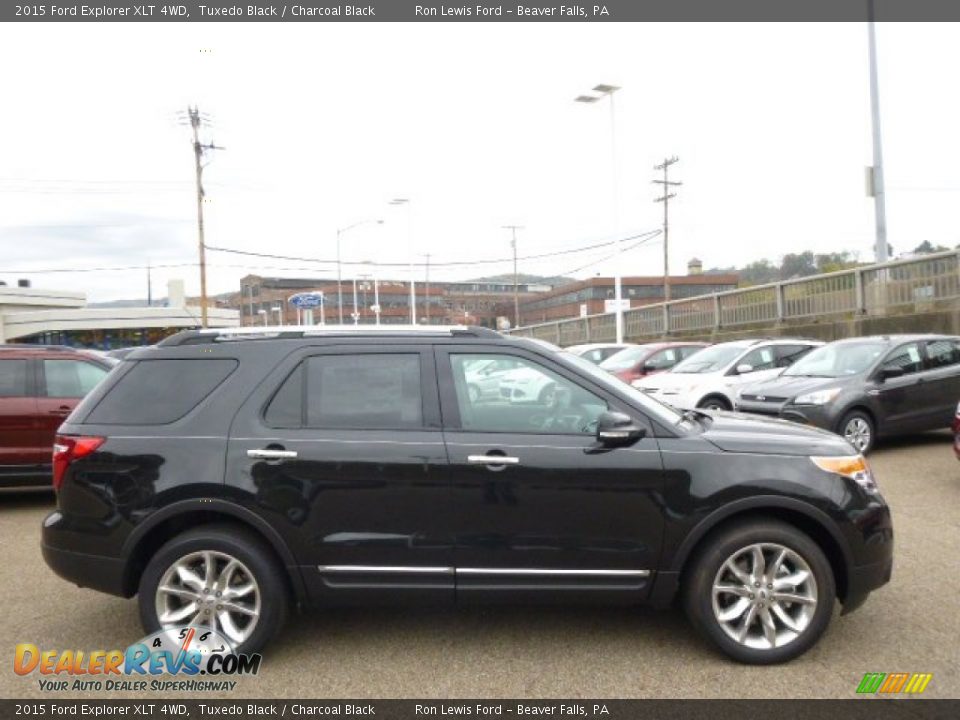 2015 Ford Explorer XLT 4WD Tuxedo Black / Charcoal Black Photo #1