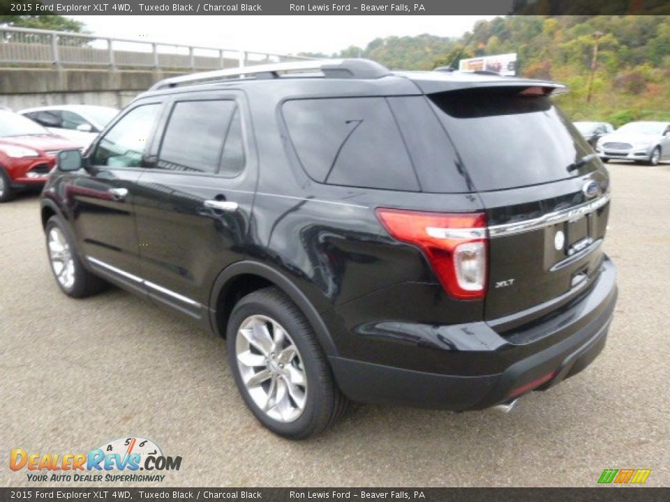 2015 Ford Explorer XLT 4WD Tuxedo Black / Charcoal Black Photo #6